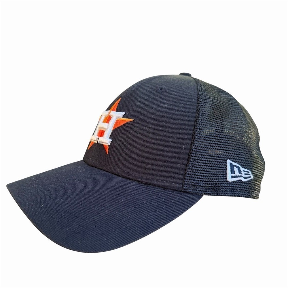 New Era 9FORTY Houston Astros Trucker Snapback Hat MLB One Size Blue